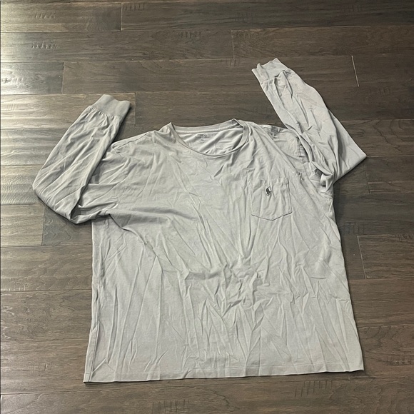 Polo Ralph Lauren Long Sleeve T Shirt gray Men’s Size XL - Picture 1 of 9